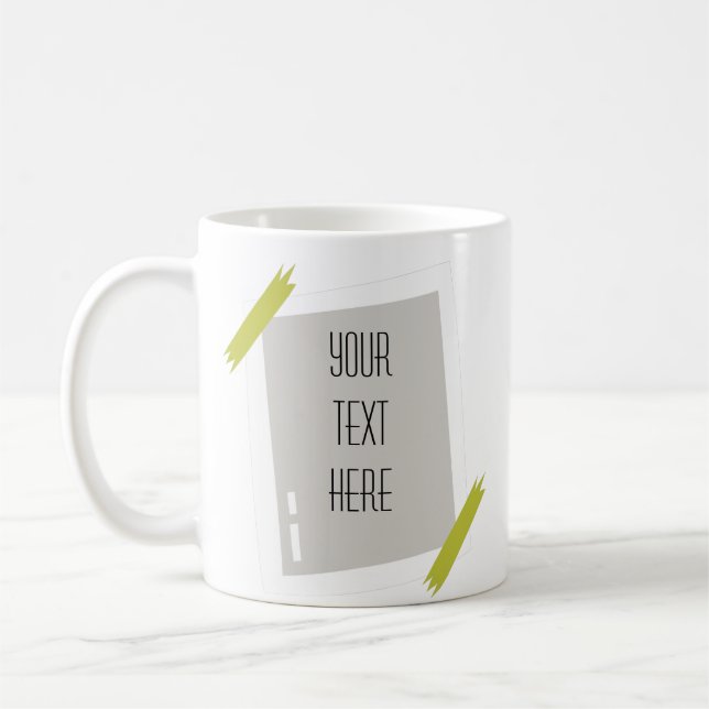 Taza De Café Marco artístico crea tu propio café Mug (Izquierda)