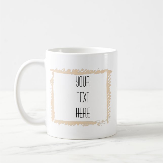 Taza De Café Marco artístico crea tu propio café Mug (Izquierda)