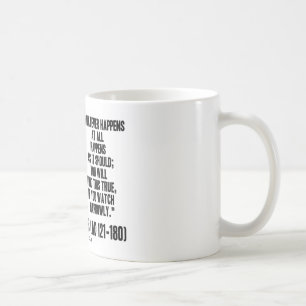 Taza De Café Marco Aurelius lo que sucede en absoluto sucede