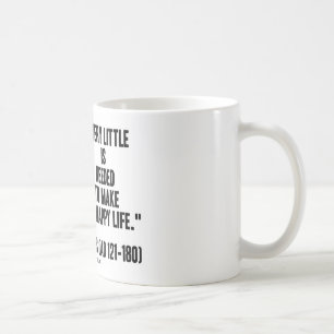 Taza De Café Marco Aurelius muy poco necesario para hacer vida