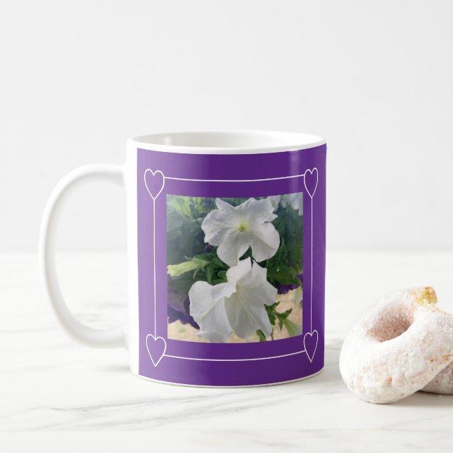 Taza De Café Marco cardíaco simple Añadir El día de San Valentí (Con donut)