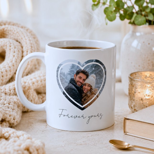 Taza De Café Marco de corazón con foto personalizada  (Subido por el creador)