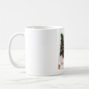 Taza De Café Marco de foto familiar de Navidad personalizado   