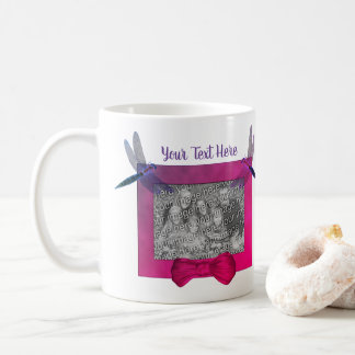 Taza De Café Marco de foto personalizado de Dragonflies