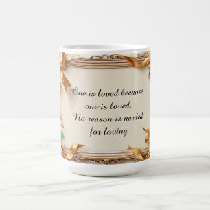 Taza De Café Marco de Oro Elegante y Ornamentado