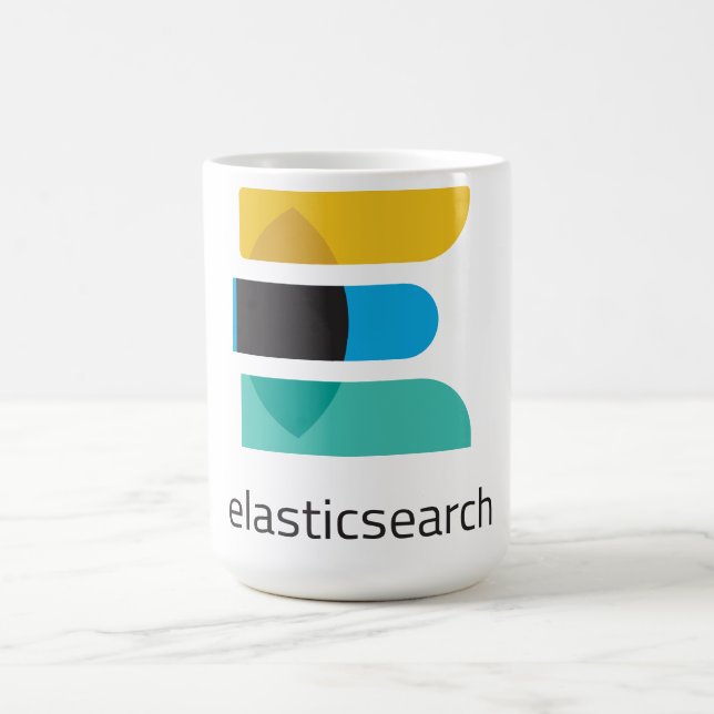 Taza De Café Marco Elastic Elasticsearch Coffee Mug (Centro)