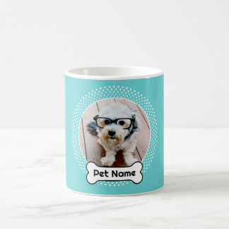 Taza De Café Marco fotográfico de Mascota de puntos de óseo y p