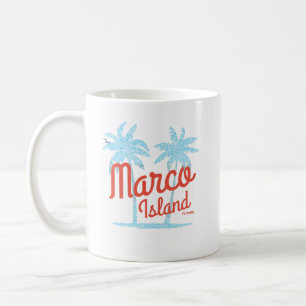 Taza De Café Marco Island Florida Vacation Vintage USA