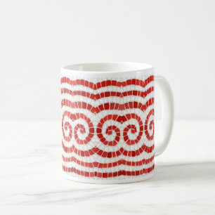 TAZA DE CAFÉ MARCO ROJO DE MOSAIC