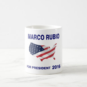 Taza De Café Marco Rubio para el presidente 2016