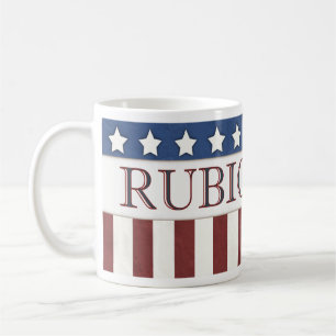 Taza De Café Marco Rubio Presidente 2016 Estrellas y rayas