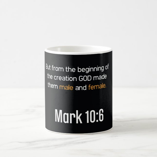 Taza De Café Marcos 10:6 Mug (Centro)