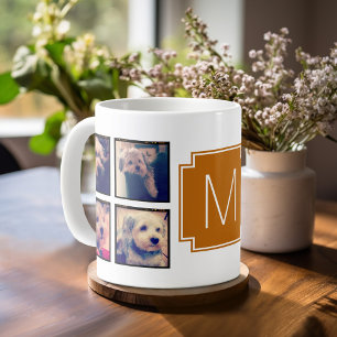 Taza De Café Marcos para Instagram de Colaje de Fotos de 8 Cuad