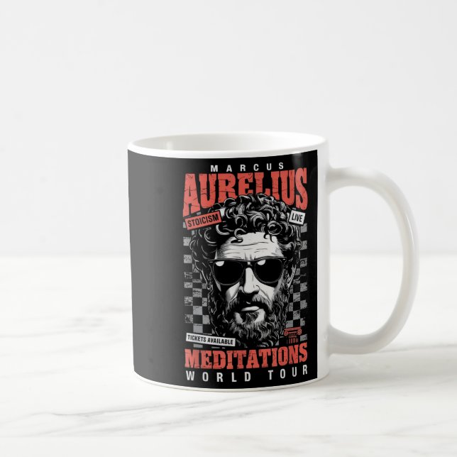 Taza De Café Marcus Aurelius Stoic Philosoper Cita Motivationa (Derecha)