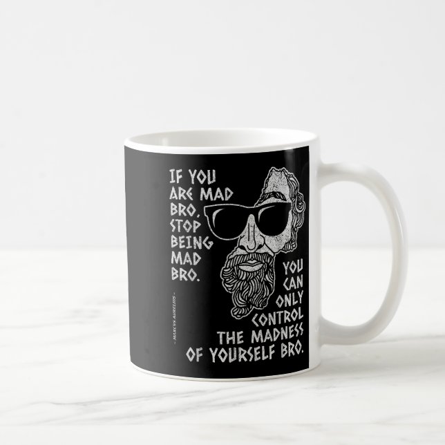 Taza De Café Marcus Aurelius Stoic Philosopher Anciano Jo (Derecha)