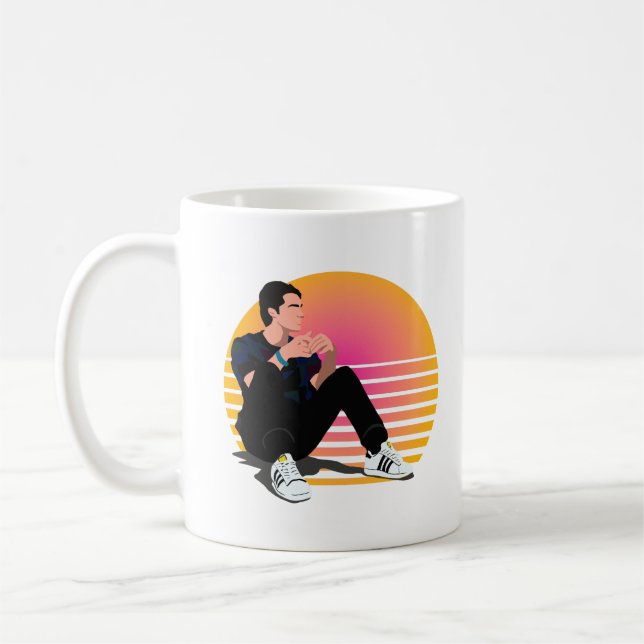 Taza De Café Marcus Baker retro vibe 90 (Izquierda)