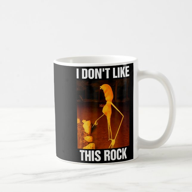 Taza De Café Marcus The Worm Meme Robert I Don't Like This Rock (Derecha)
