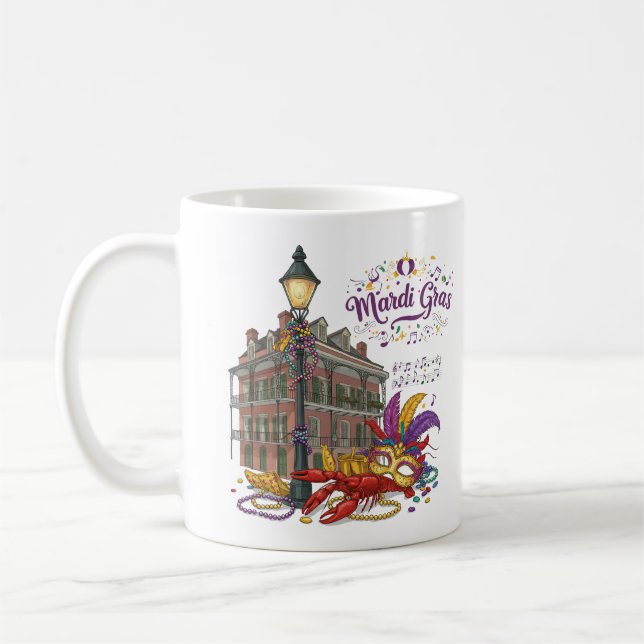 Taza De Café Mardi Gras (Izquierda)