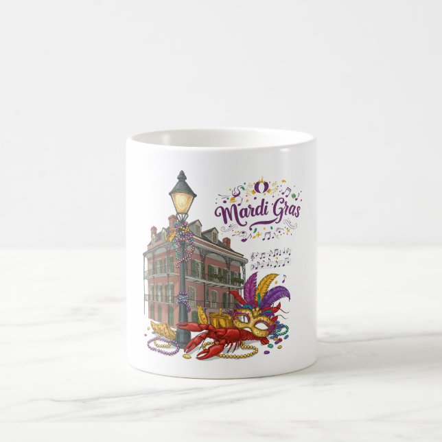 Taza De Café Mardi Gras (Centro)