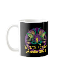 Mardi Gras 2023 Mug - móvil, AL