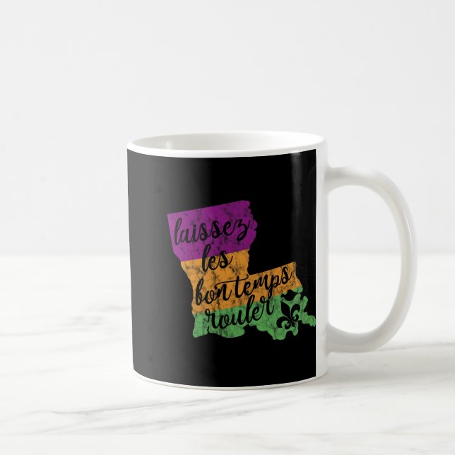 Taza De Café Mardi Gras 2025 Laissez Les Bon Temps Rouler New O (Derecha)
