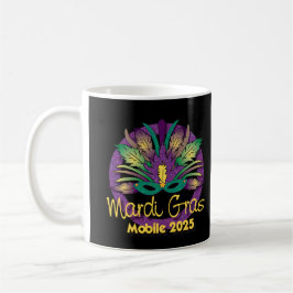 Taza De Café Mardi Gras 2025 Mug - móvil, AL