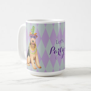 Taza De Café Mardi Gras Airedale