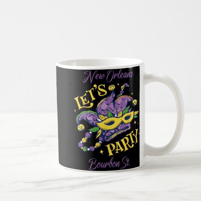 Taza De Café Mardi Gras Bourbon Street New Orleans Souvenir Lou (Derecha)