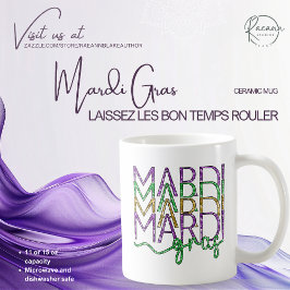 Taza De Café Mardi Gras Ceramic Mug