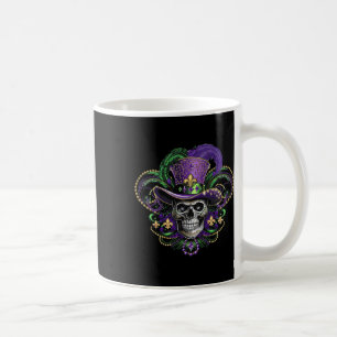 Taza De Café Mardi Gras Disstume Carnaval de cráneo de azúcar H