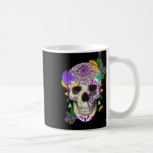 Taza De Café Mardi Gras Disstume Sugar Skull Carnaval Fiestas H
