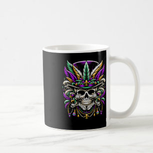 Taza De Café Mardi Gras Disstume Sugar Skull Carnaval Fiestas H