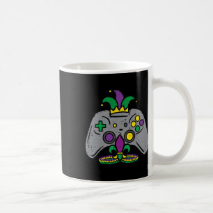 Taza De Café Mardi Gras Gaming Controller Gamer Hombres Niños Y