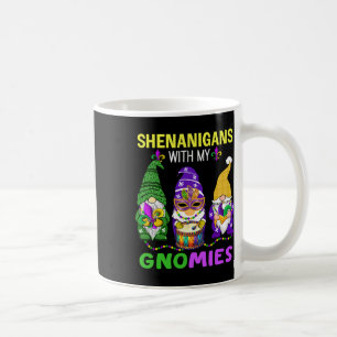 Taza De Café Mardi Gras Gnomes Carnaval de leopardo Nueva Orlea