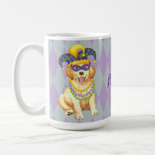 Taza De Café Mardi Gras Golden Retriever
