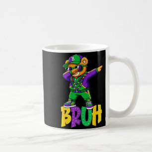 Taza De Café Mardi Gras Hermano Oso Teddy Hip Hop Chicos Hombre