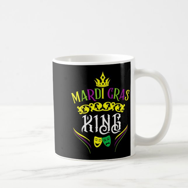 Taza De Café Mardi Gras King Funny New Orleans Party Parade  (Derecha)