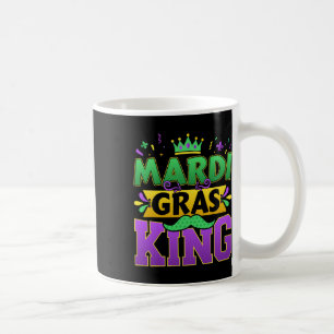 Taza De Café Mardi Gras King para el disfraz del carnaval de Nu