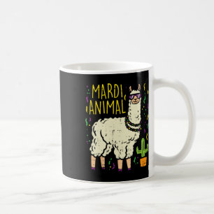 Taza De Café Mardi Gras Llama Fiesta Animal Graca Carniva