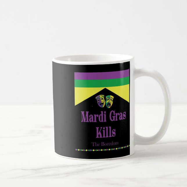 Taza De Café Mardi Gras mata al burdo (Derecha)
