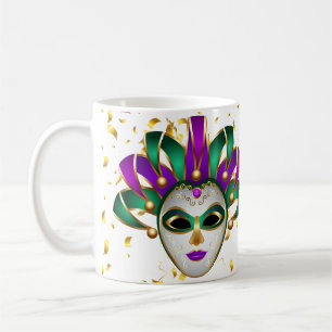 Taza De Café Mardi Gras Mug-Dejemos Que Se Vengan Los Buenos Ti