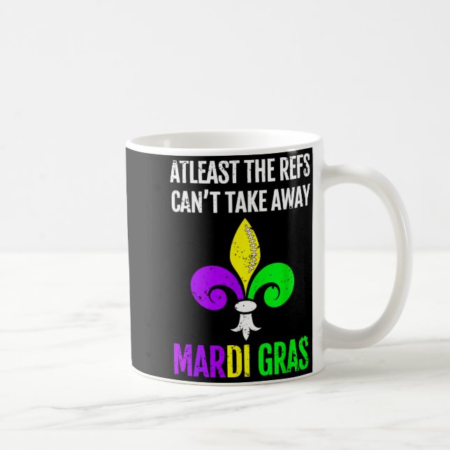 Taza De Café Mardi Gras New Orleans Funny Football Gift  (Derecha)