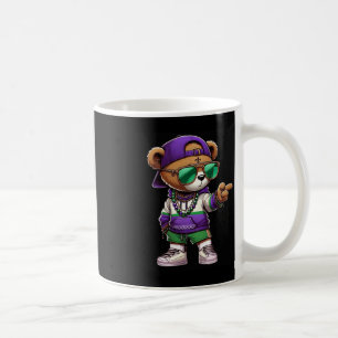 Taza De Café Mardi Gras Oso Para Hombres Hip Hop New Orleans T
