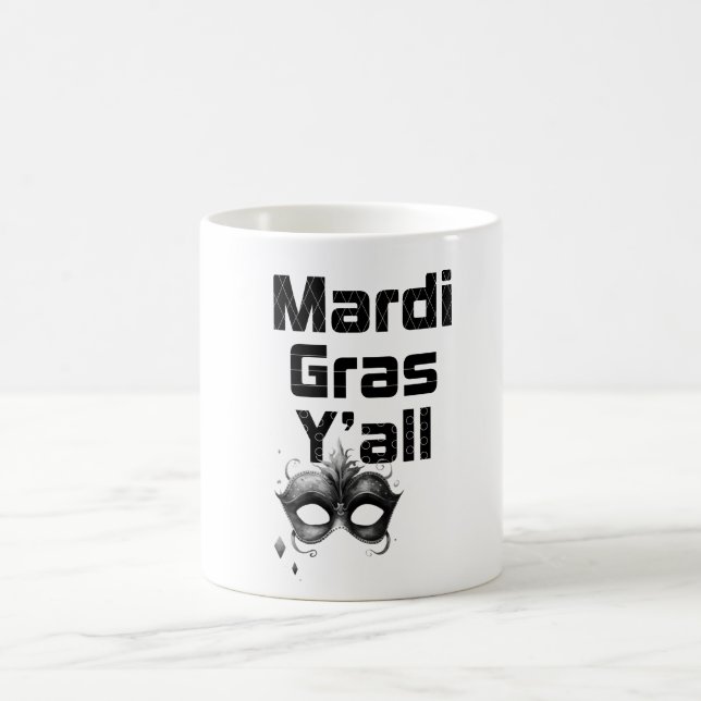 Taza de Café Mardi Gras Y'all (Centro)