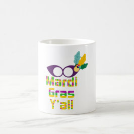 Taza de Café Mardi Gras Y'all