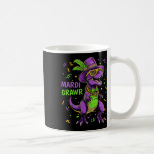 Taza De Café Mardi Grawr T-rex Dino Costume niño pequeño niños