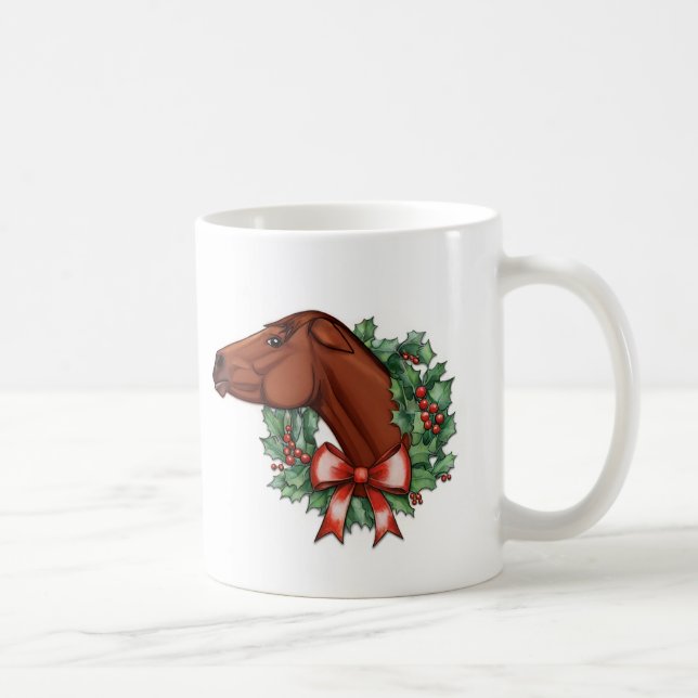 Taza De Café ¡Mare-y Navidades! Gracioso Horse Mug (Derecha)