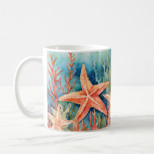 Taza De Café Marejadas de mariscos de mariscos marinos