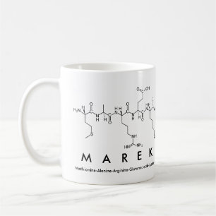 Taza De Café Marek peptide name mug