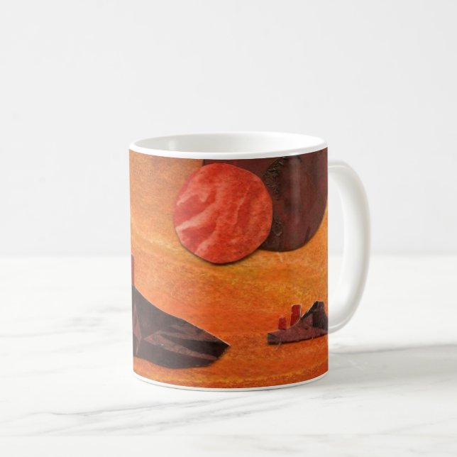 Taza De Café "Mares de fuego" de ciencia ficción doble sol, mar (Anverso derecho)